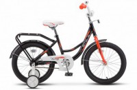 Детский велосипед Stels Flyte 18" Z011 Чёрный красный 2022 - магазин СпортДоставка. Спортивные товары интернет магазин в Южно-Сахалинске 