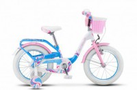 Детский велосипед Stels Pilot-190 16" V030 Белый розовый голубой 2022 - магазин СпортДоставка. Спортивные товары интернет магазин в Южно-Сахалинске 