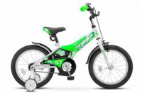 Детский велосипед Stels Jet 16" Z010 зеленый белый  2022 - магазин СпортДоставка. Спортивные товары интернет магазин в Южно-Сахалинске 