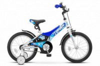 Детский велосипед Stels Jet 16" Z010 синий белый 2022 - магазин СпортДоставка. Спортивные товары интернет магазин в Южно-Сахалинске 