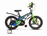 Детский велосипед Stels Galaxy Pro 16" V010 зеленый 2022 - магазин СпортДоставка. Спортивные товары интернет магазин в Южно-Сахалинске 
