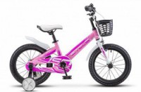 Детский велосипед Stels Pilot-150 16" V010 розовый 2022 - магазин СпортДоставка. Спортивные товары интернет магазин в Южно-Сахалинске 
